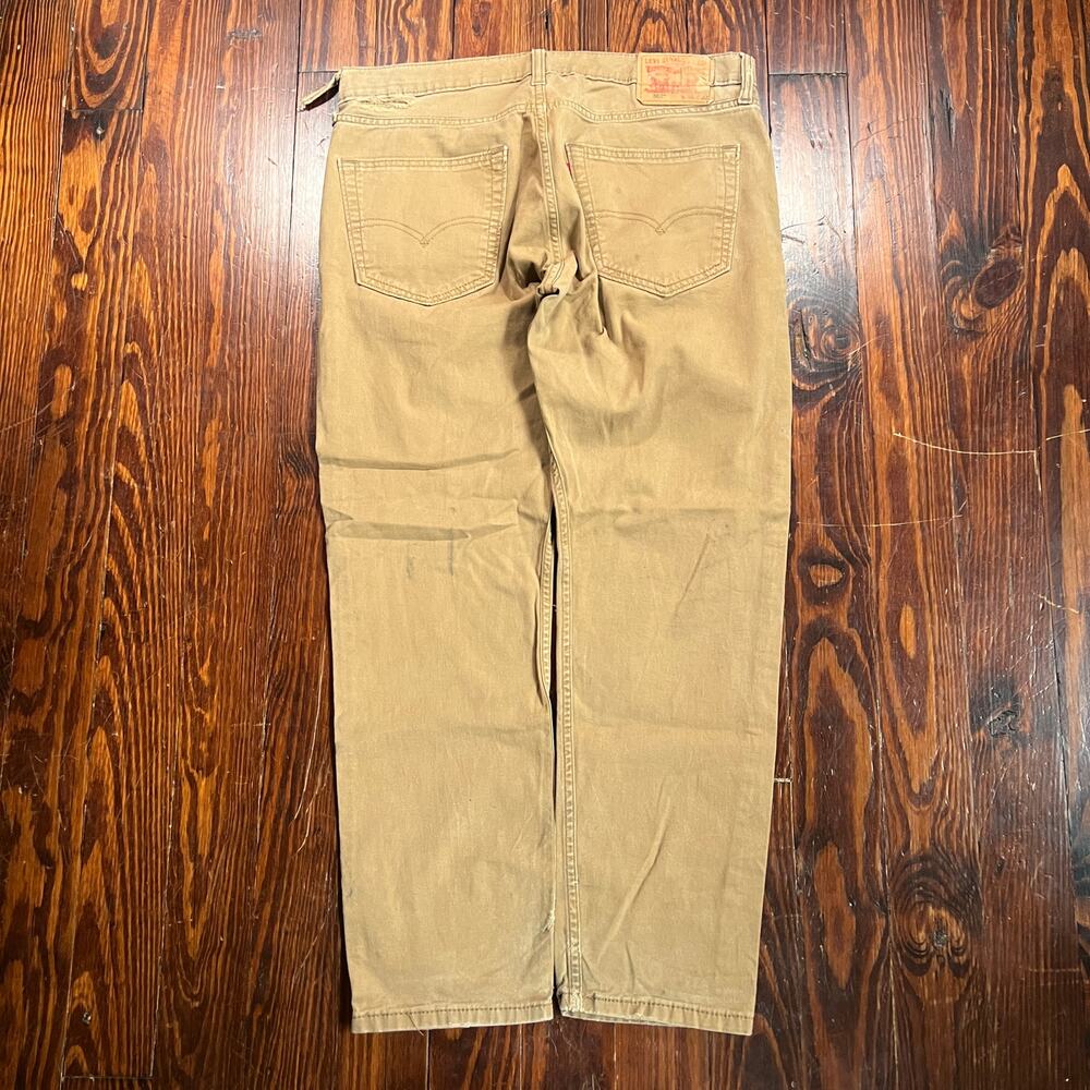 Levi's 34 Y2K 502 Taper Pants Tan Cotton